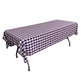 60" Wide x 108" Long Rectangular Polyester Poplin Gingham Checkered Tablecloth - New Creations Fabric & Foam Inc
