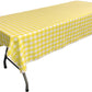 60" Wide x 120" Long Rectangular Polyester Poplin Gingham Checkered Tablecloth - New Creations Fabric & Foam Inc