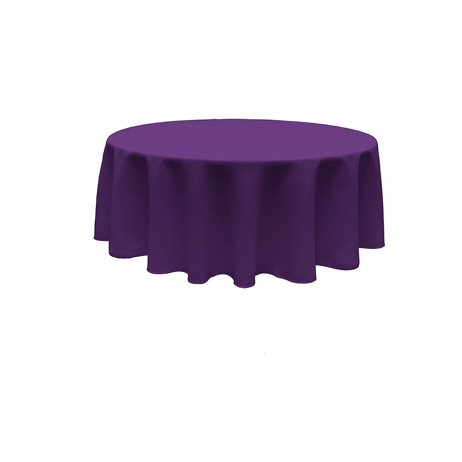 90" ROUND POLY POPPLIN SEAMLESS TABLECLOTH - New Creations Fabric & Foam Inc