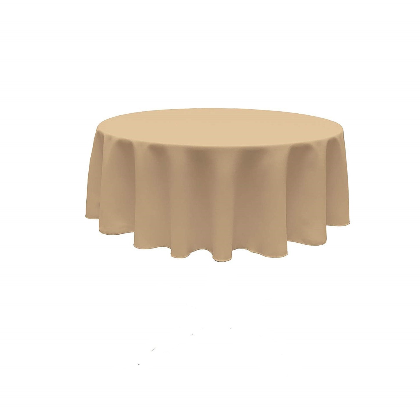 90" ROUND POLY POPPLIN SEAMLESS TABLECLOTH - New Creations Fabric & Foam Inc