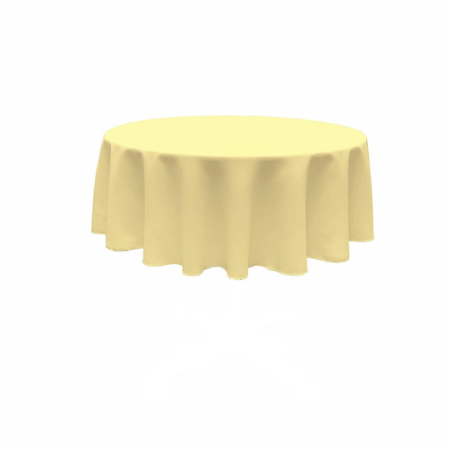 90" ROUND POLY POPPLIN SEAMLESS TABLECLOTH - New Creations Fabric & Foam Inc