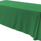 90" Wide by 132" Long Rectangular Polyester Poplin Seamless Tablecloth - Rounded Corners - New Creations Fabric & Foam Inc