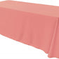 90" Wide by 132" Long Rectangular Polyester Poplin Seamless Tablecloth - Rounded Corners - New Creations Fabric & Foam Inc