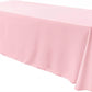 90" Wide by 132" Long Rectangular Polyester Poplin Seamless Tablecloth - Rounded Corners - New Creations Fabric & Foam Inc