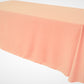 90" Wide by 132" Long Rectangular Polyester Poplin Seamless Tablecloth - Rounded Corners - New Creations Fabric & Foam Inc