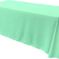90" Wide by 132" Long Rectangular Polyester Poplin Seamless Tablecloth - Rounded Corners - New Creations Fabric & Foam Inc