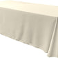90" Wide by 132" Long Rectangular Polyester Poplin Seamless Tablecloth - Rounded Corners - New Creations Fabric & Foam Inc
