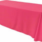 90" Wide by 132" Long Rectangular Polyester Poplin Seamless Tablecloth - Rounded Corners - New Creations Fabric & Foam Inc
