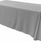 90" Wide by 132" Long Rectangular Polyester Poplin Seamless Tablecloth - Rounded Corners - New Creations Fabric & Foam Inc