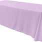 90" Wide by 132" Long Rectangular Polyester Poplin Seamless Tablecloth - Rounded Corners - New Creations Fabric & Foam Inc