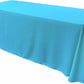 90" Wide by 132" Long Rectangular Polyester Poplin Seamless Tablecloth - Rounded Corners - New Creations Fabric & Foam Inc