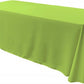 90" Wide by 132" Long Rectangular Polyester Poplin Seamless Tablecloth - Rounded Corners - New Creations Fabric & Foam Inc