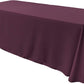 90" Wide by 132" Long Rectangular Polyester Poplin Seamless Tablecloth - Rounded Corners - New Creations Fabric & Foam Inc
