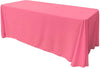 90" Wide by 132" Long Rectangular Polyester Poplin Seamless Tablecloth - Rounded Corners - New Creations Fabric & Foam Inc