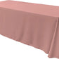 90" Wide by 132" Long Rectangular Polyester Poplin Seamless Tablecloth - Rounded Corners - New Creations Fabric & Foam Inc