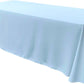 90" Wide by 132" Long Rectangular Polyester Poplin Seamless Tablecloth - Rounded Corners - New Creations Fabric & Foam Inc