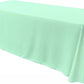 90" Wide by 132" Long Rectangular Polyester Poplin Seamless Tablecloth - Rounded Corners - New Creations Fabric & Foam Inc