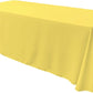 90" Wide by 132" Long Rectangular Polyester Poplin Seamless Tablecloth - Rounded Corners - New Creations Fabric & Foam Inc