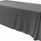 90" Wide by 132" Long Rectangular Polyester Poplin Seamless Tablecloth - Rounded Corners - New Creations Fabric & Foam Inc
