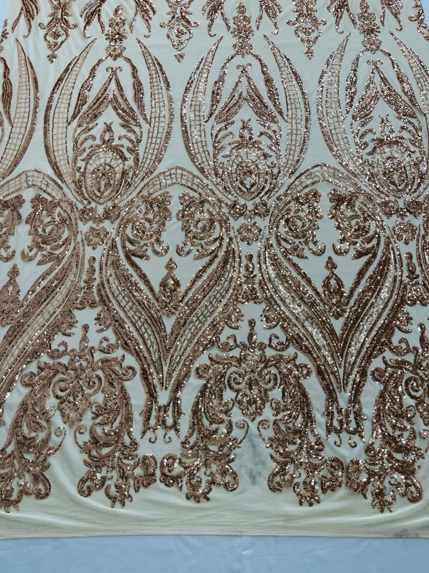 Big Sequin Damask Fabric 54” Wide| New Creations Fabric & Foam Inc. - New Creations Fabric & Foam Inc