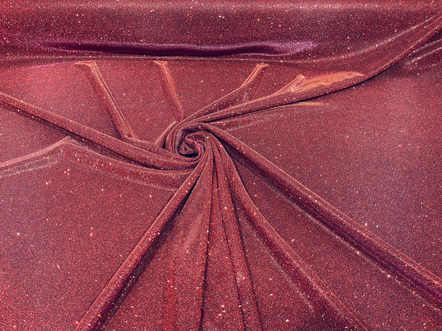 Burgundy 58/60" Wide Full Glitter Covered Shimmer Fabric By The Yard - New Creations Fabric & Foam Inc