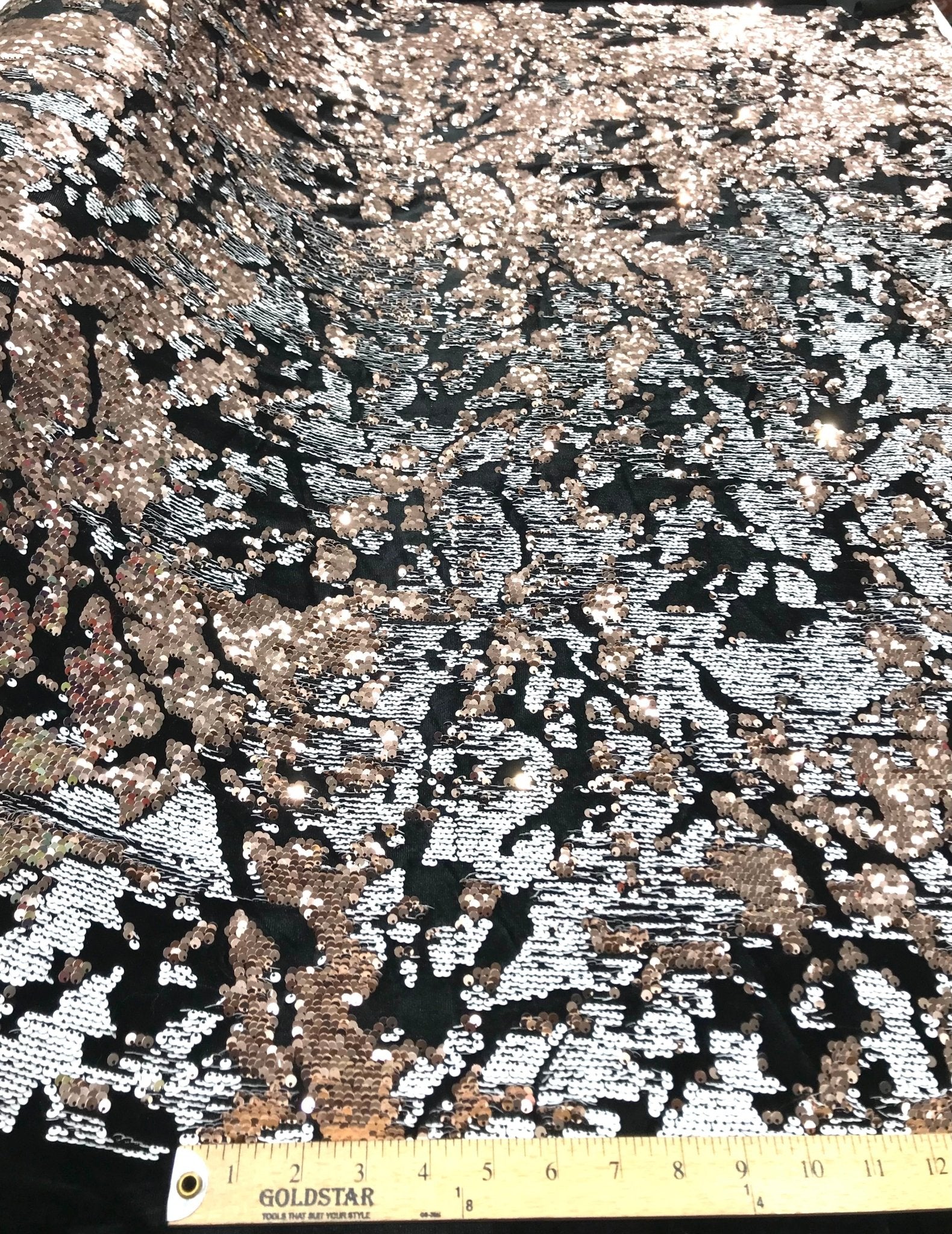 Camo Sequin Stretch Velvet 54" Wide| New Creations Fabric & Foam Inc. - New Creations Fabric & Foam Inc