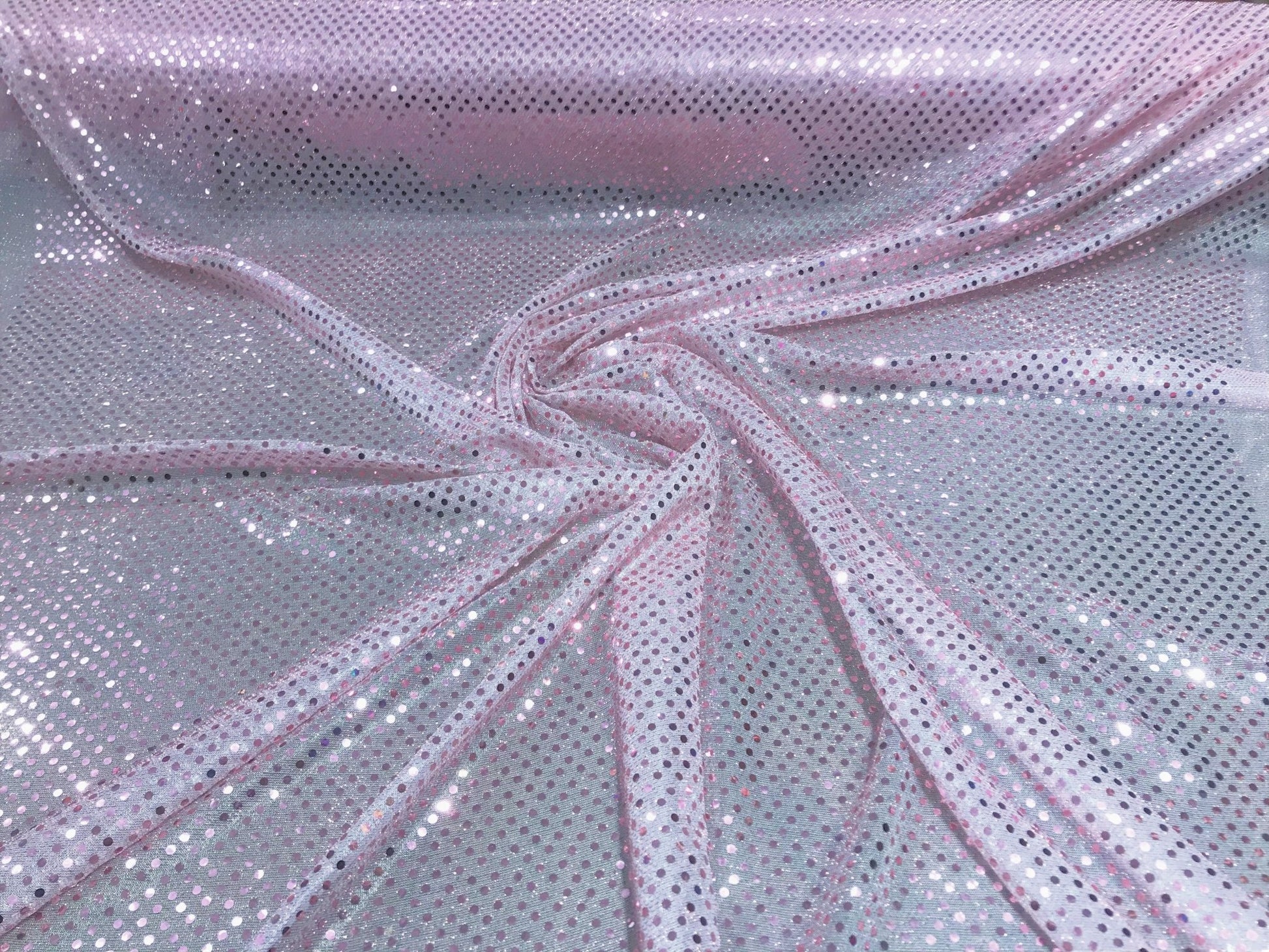 CONFETTI SEQUIN KNIT DOT (by the yard) - New Creations Fabric & Foam Inc