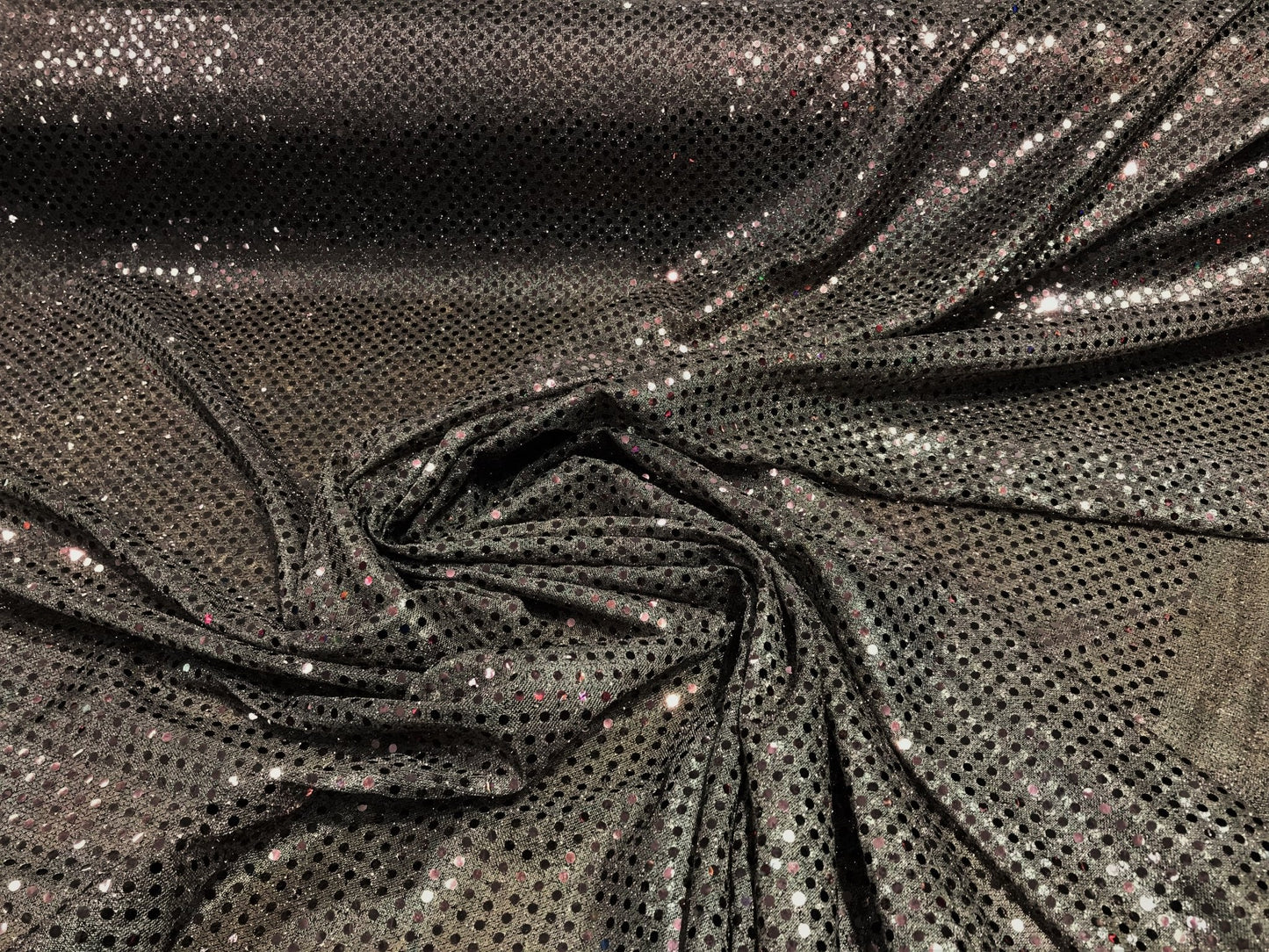 CONFETTI SEQUIN KNIT DOT (by the yard) - New Creations Fabric & Foam Inc