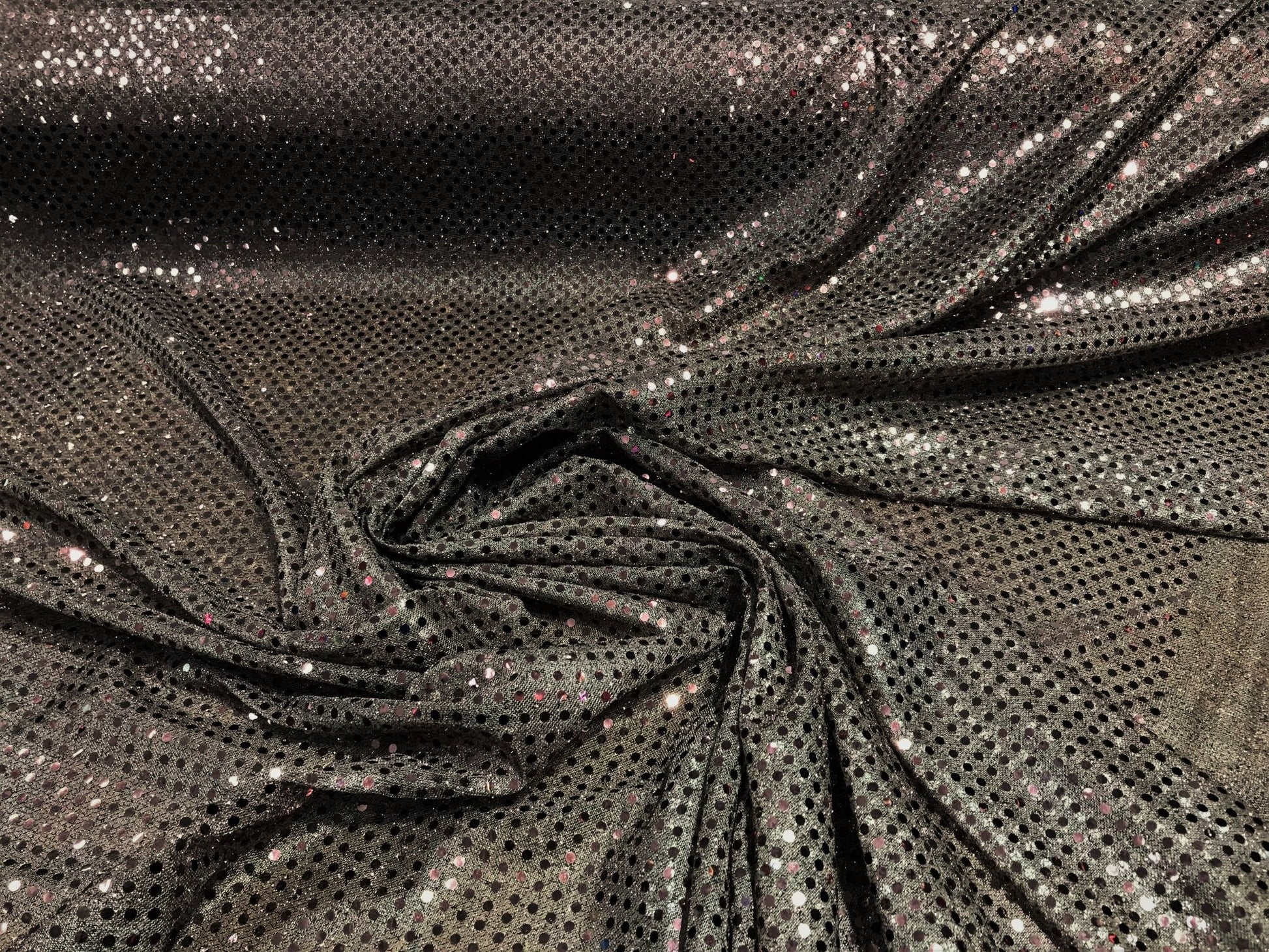 CONFETTI SEQUIN KNIT DOT (by the yard) - New Creations Fabric & Foam Inc