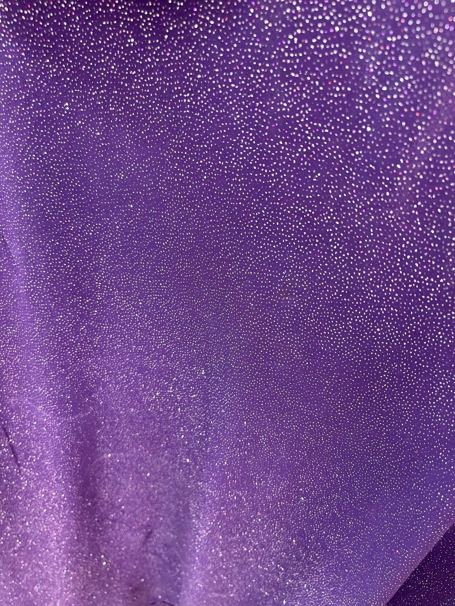 Dark purple shiny iridescent glitter stretch spandex design - Selena fabric - decorations - Halloween - sold by the yard - New Creations Fabric & Foam Inc