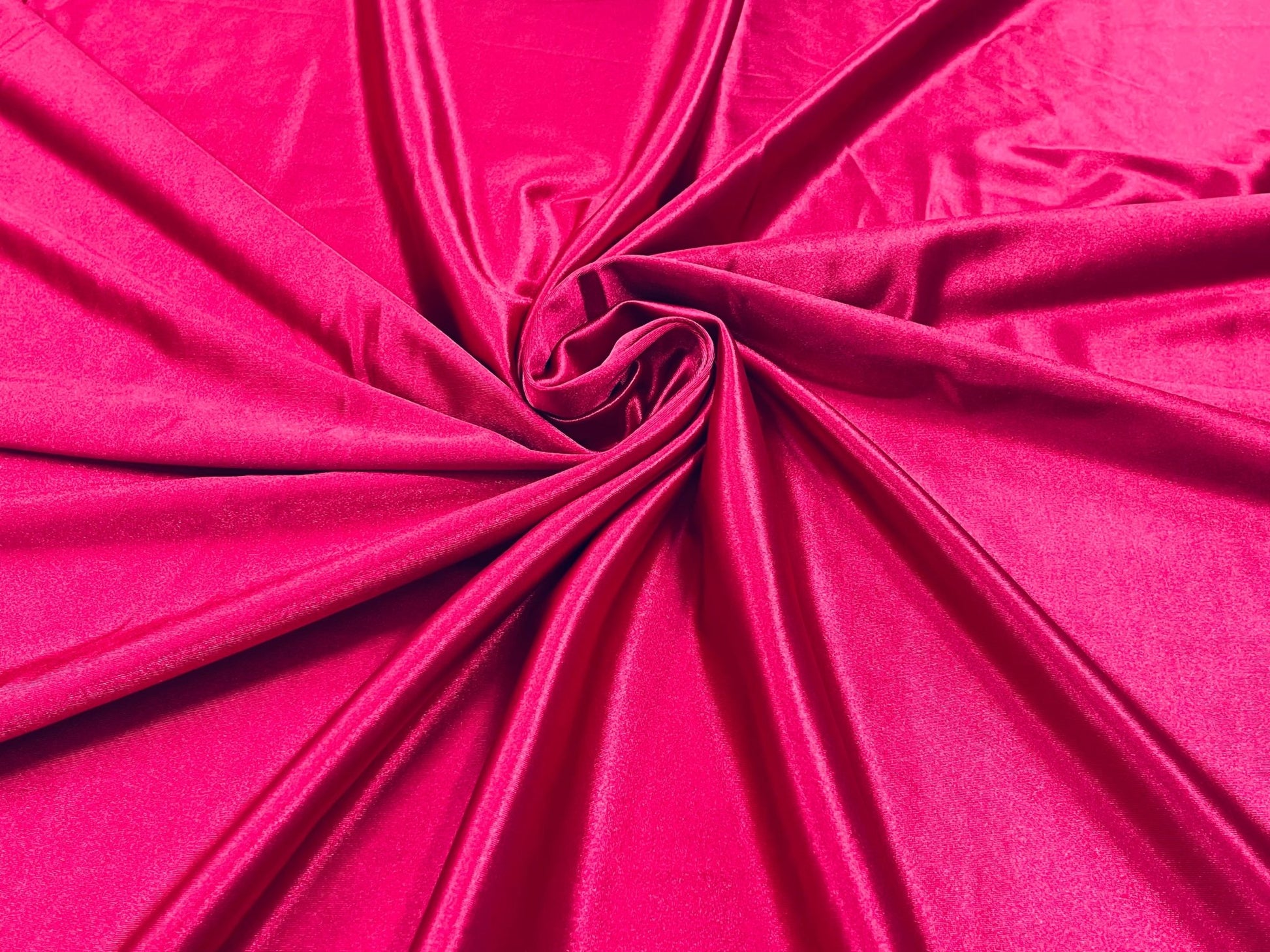 DELUXE HEAVY SHINY POLYESTER SPANDEX FABRIC (by the yard) - New Creations Fabric & Foam Inc