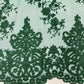 Elegant flower damask flat lace embroidery on a mesh - sold by the yard. - New Creations Fabric & Foam Inc