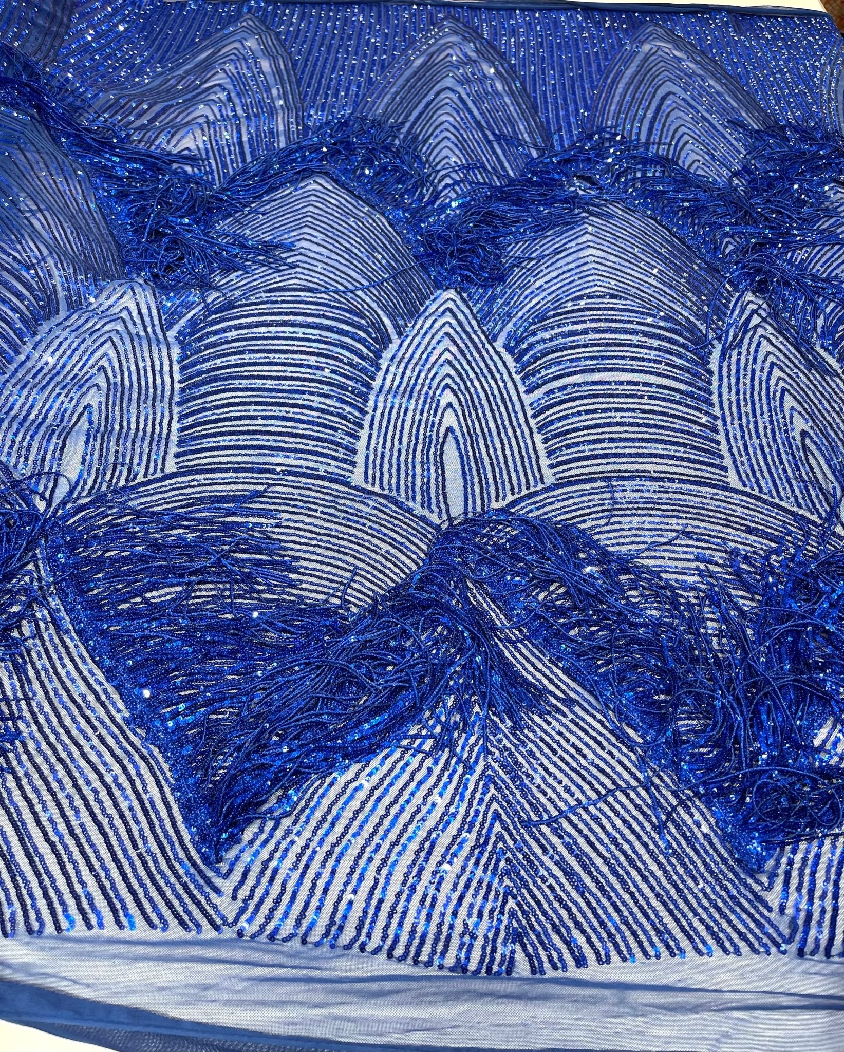 Fringe sequin Fabric 54” Wide| New Creations Fabric & Foam Inc. - New Creations Fabric & Foam Inc
