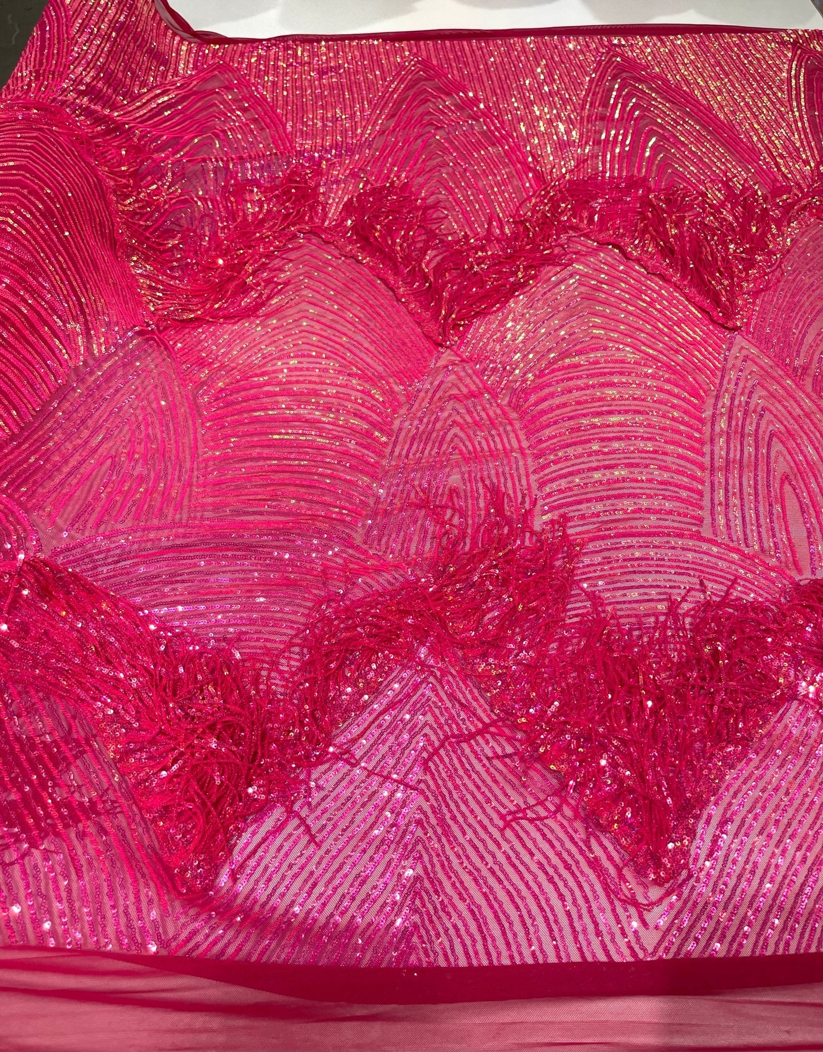 Fringe sequin Fabric 54” Wide| New Creations Fabric & Foam Inc. - New Creations Fabric & Foam Inc