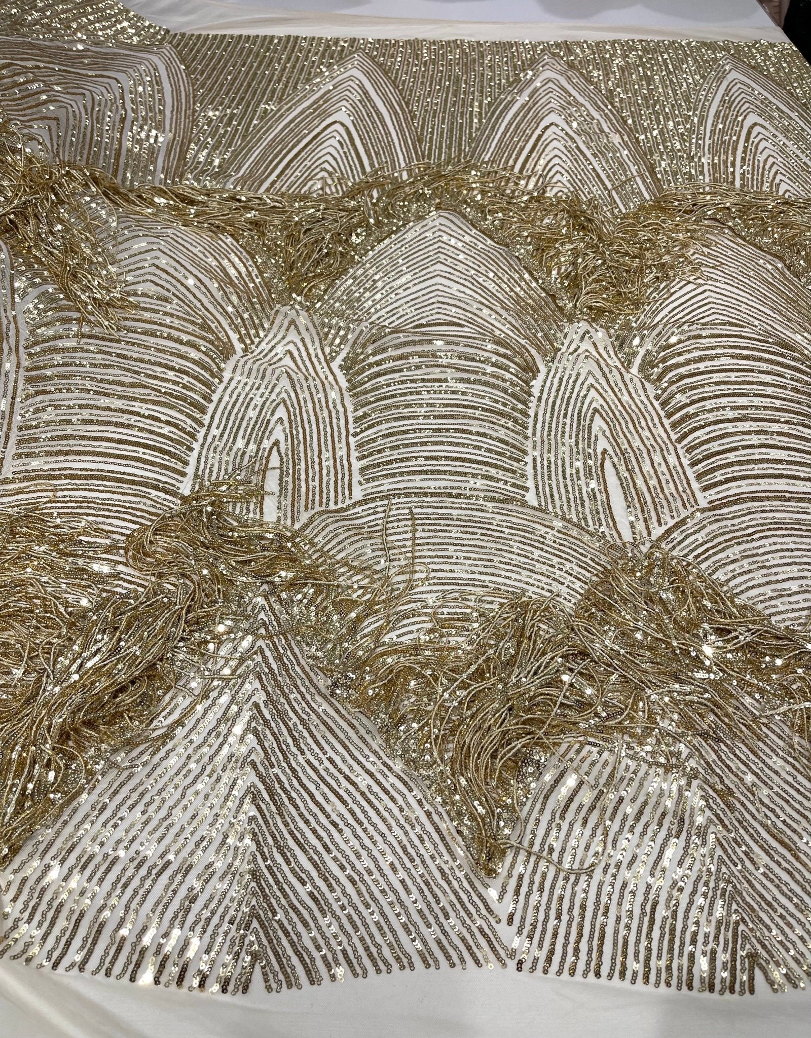 Fringe sequin Fabric 54” Wide| New Creations Fabric & Foam Inc. - New Creations Fabric & Foam Inc