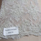 Gorgeous white French design embroider and beaded on a mesh lace. Wedding/Bridal/Prom/Nightgown fabric. - New Creations Fabric & Foam Inc