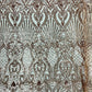 Sea Shell Sequin Damask Fabric 54” Wide| New Creations Fabric & Foam Inc.