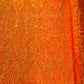 Heart Sequin Damask Fabric 54” Wide| New Creations Fabric & Foam Inc.
