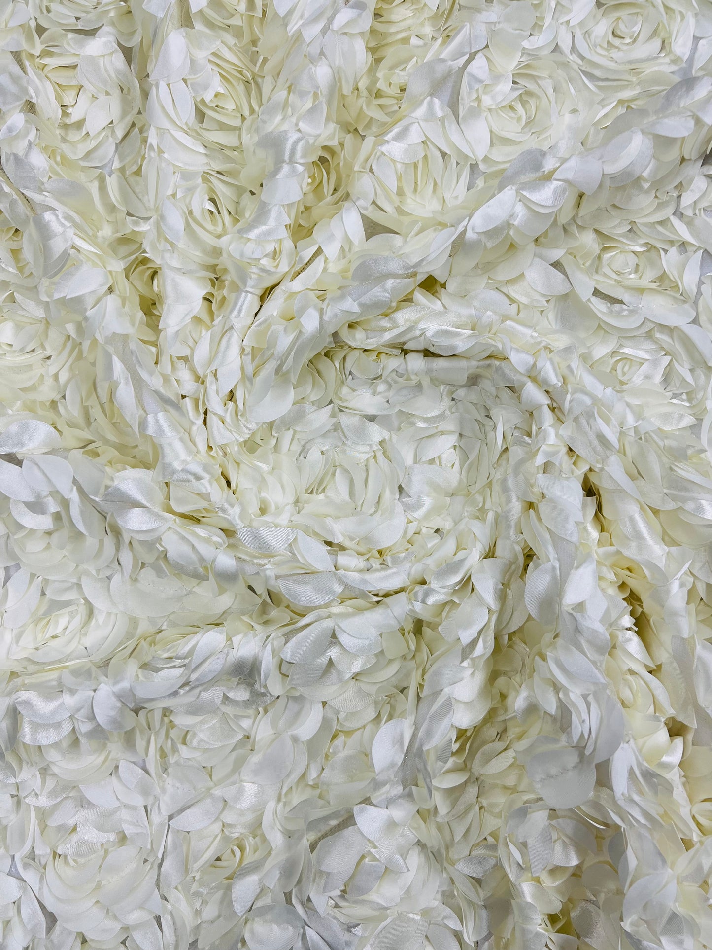 3D Roses On A Mesh 54" Wide| New Creations Fabric & Foam Inc.