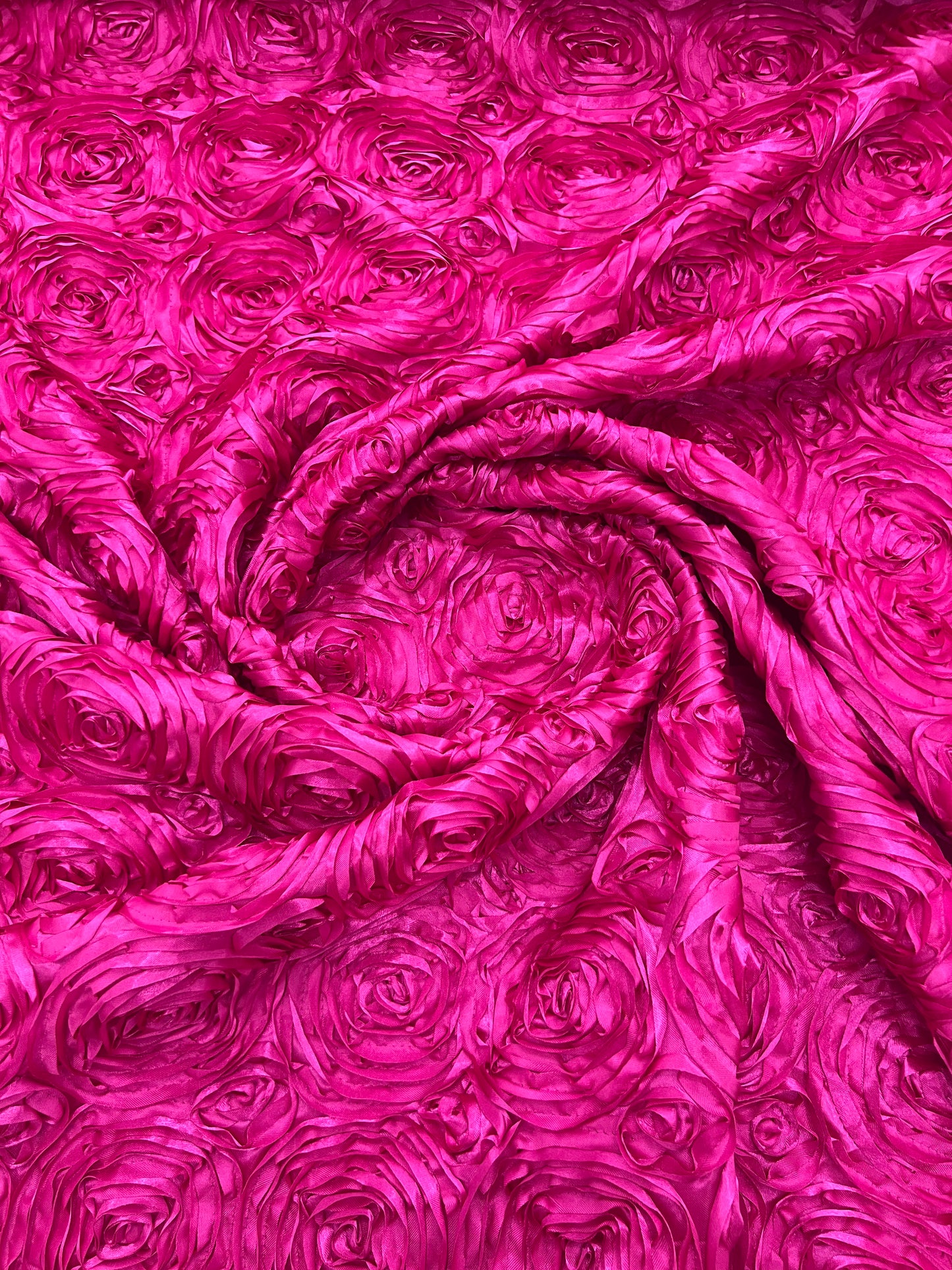 Rosette 3D Satin 54" Wide | New Creation Fabric & Foam Inc.