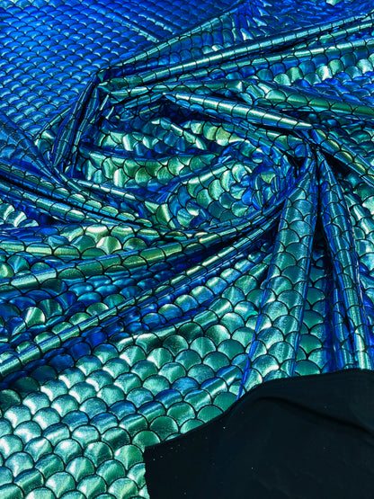 Mermaid Fish Foil Spandex 58" Wide | New Creation Fabric & Foam Inc.