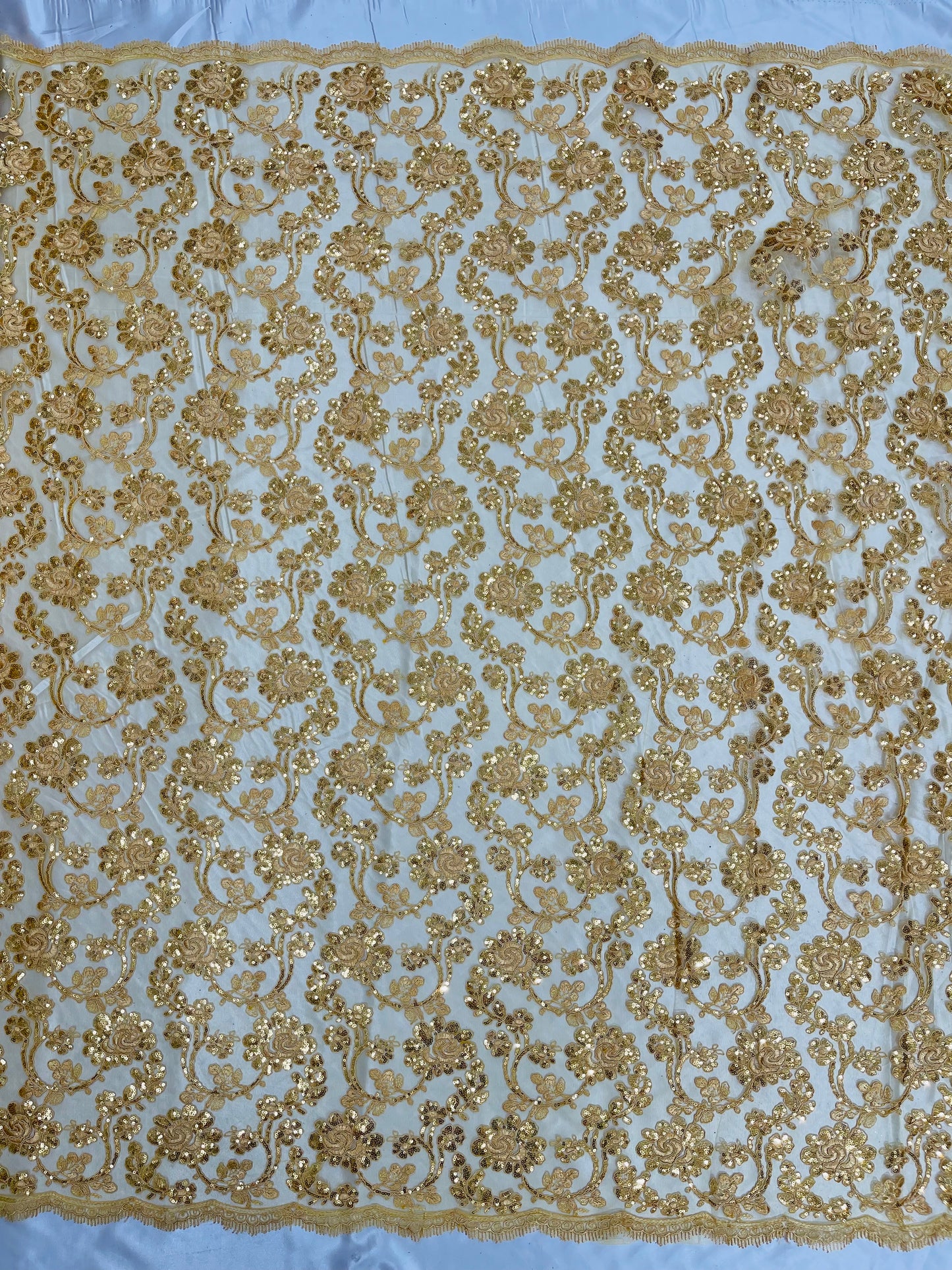 Pamela Floral Lace 54" Wide| New Creations Fabric & Foam Inc.