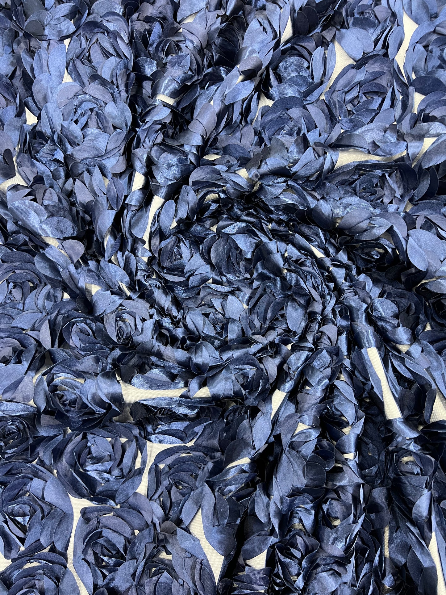 3D Roses On A Mesh 54" Wide| New Creations Fabric & Foam Inc.