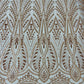 Heavy Beaded Damask Lace 54" Wide| New Creations Fabric & Foam Inc.