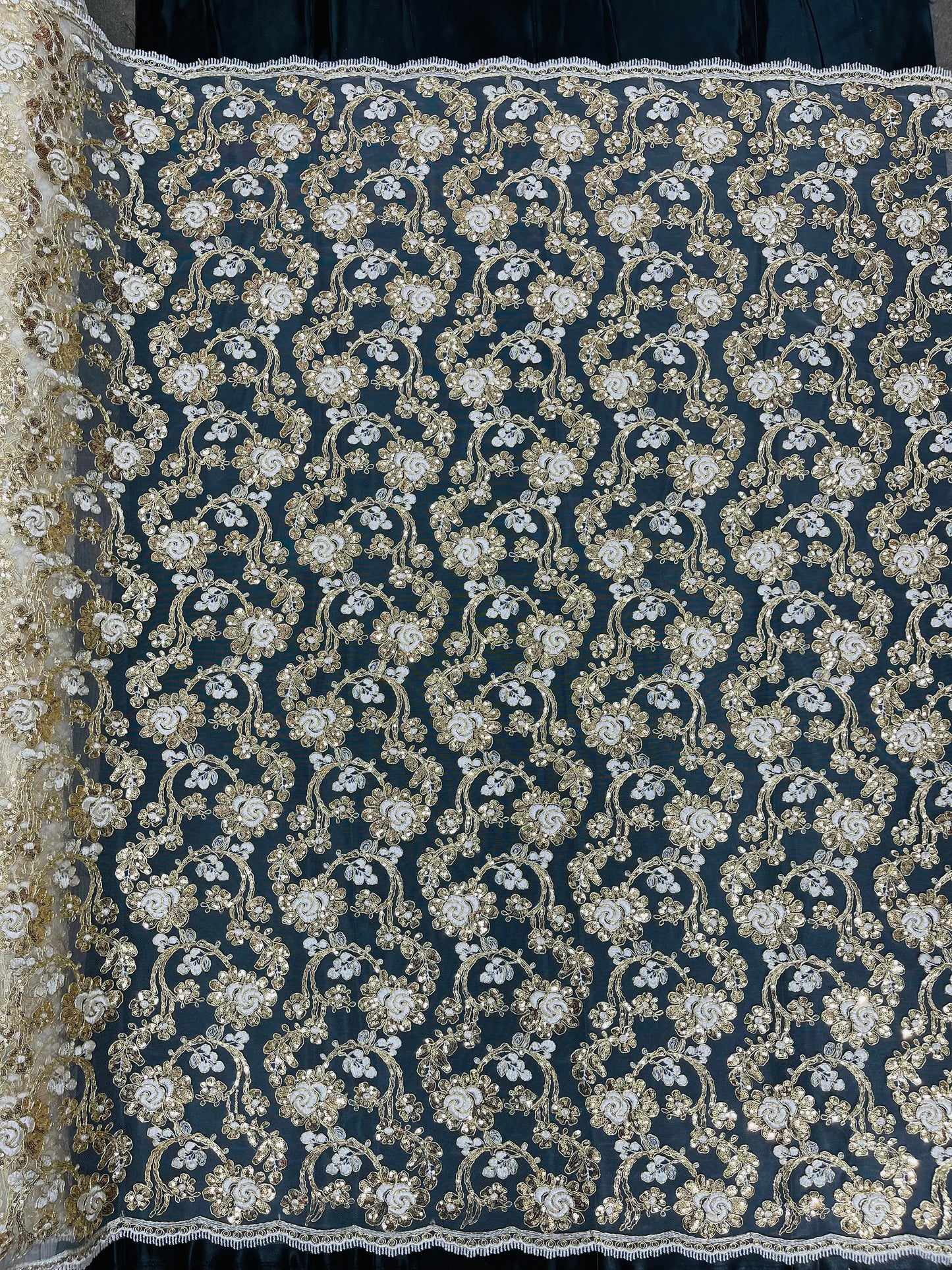 Pamela Floral Lace 54" Wide| New Creations Fabric & Foam Inc.