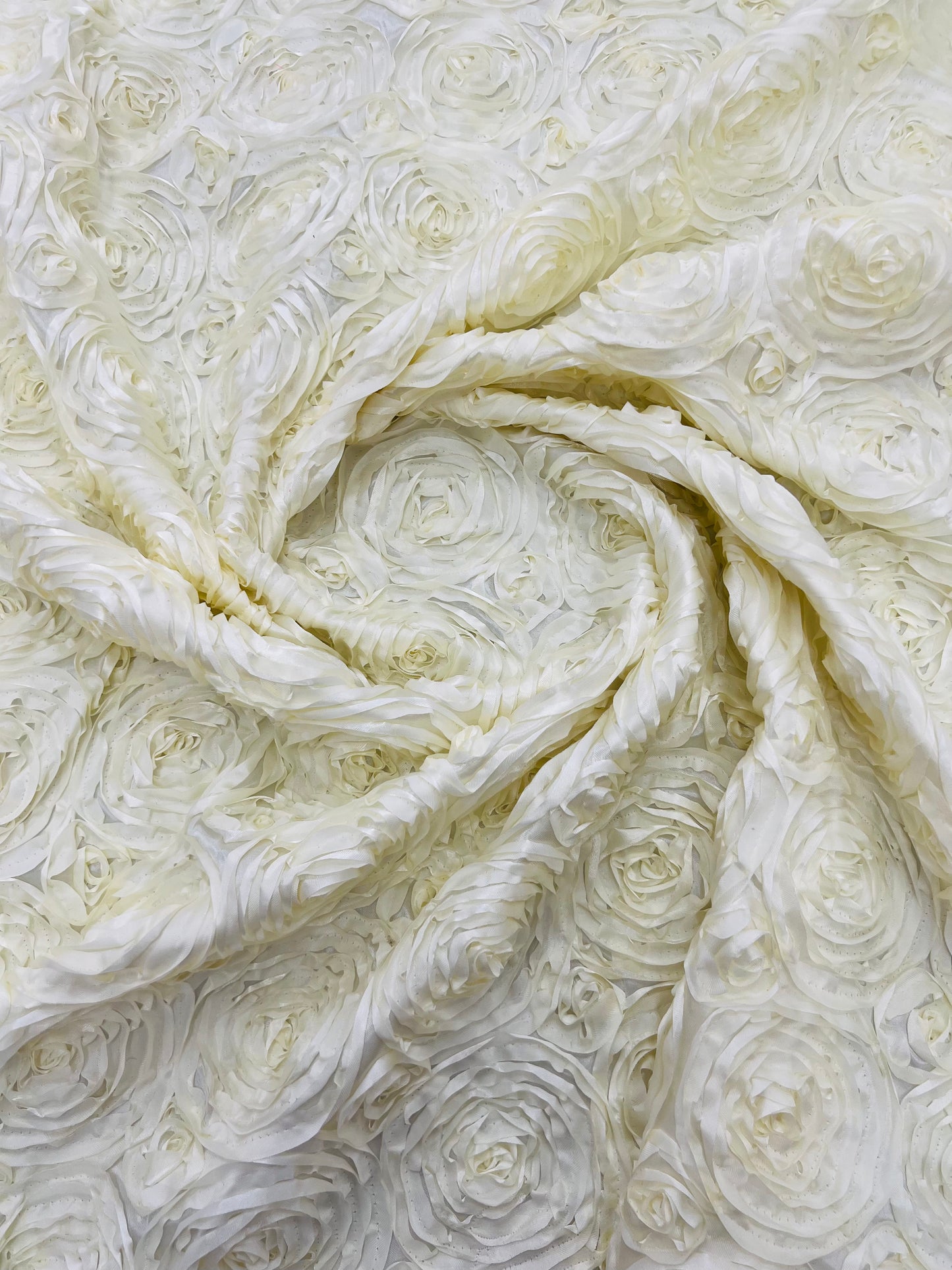 Rosette 3D Satin 54" Wide | New Creation Fabric & Foam Inc.