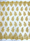 Camila Embroider Floral Damask Lace 54" Wide| New Creations Fabric & Foam Inc.