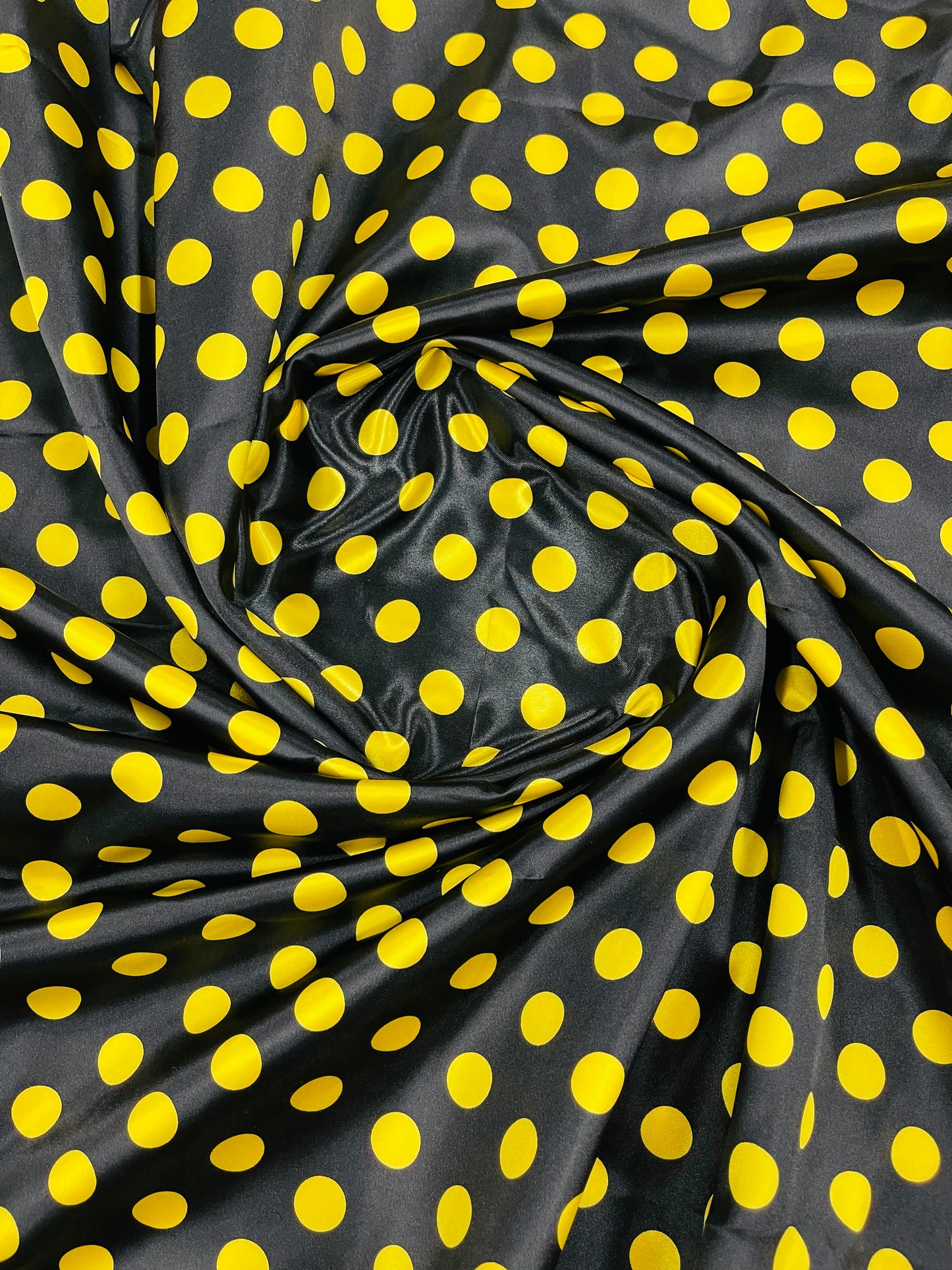 Polka Dot Satin 58" Wide| New Creations Fabric & Foam Inc.