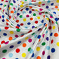 Polka Dot Satin 58" Wide| New Creations Fabric & Foam Inc.