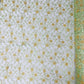 Daisy multi color gold metallic floral design embroider on a red mesh lace-dresses-sold by the yard.